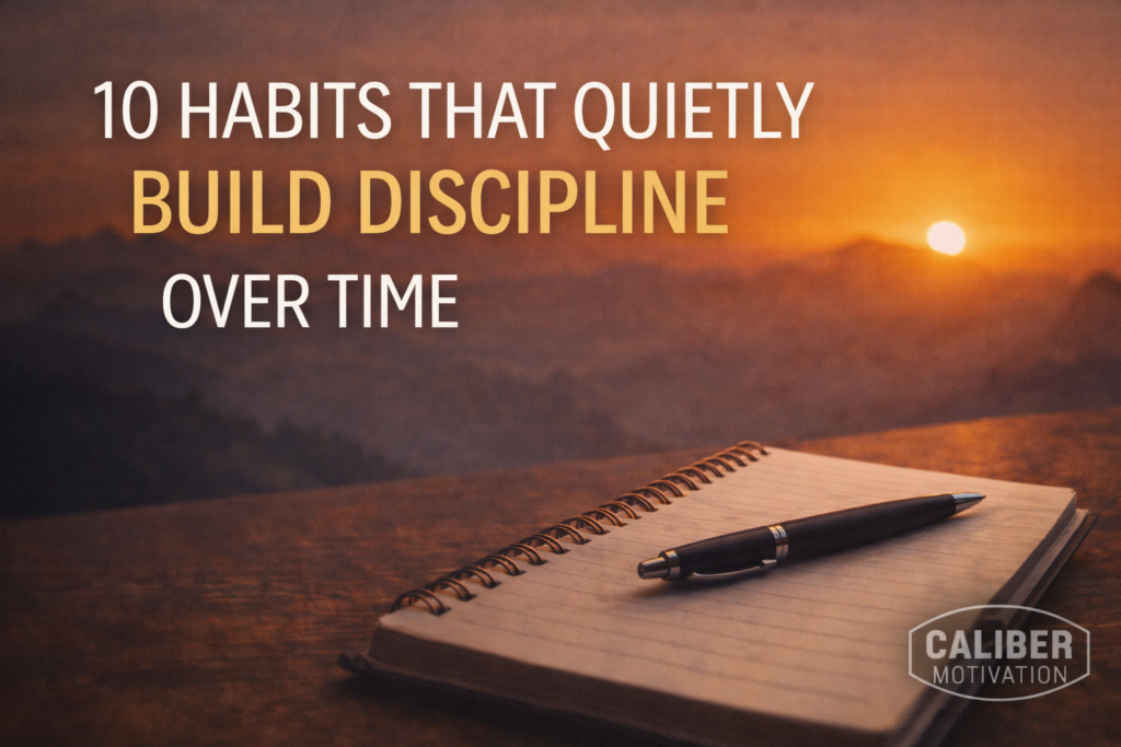 10 powerful habits that quietly build discipline over time.