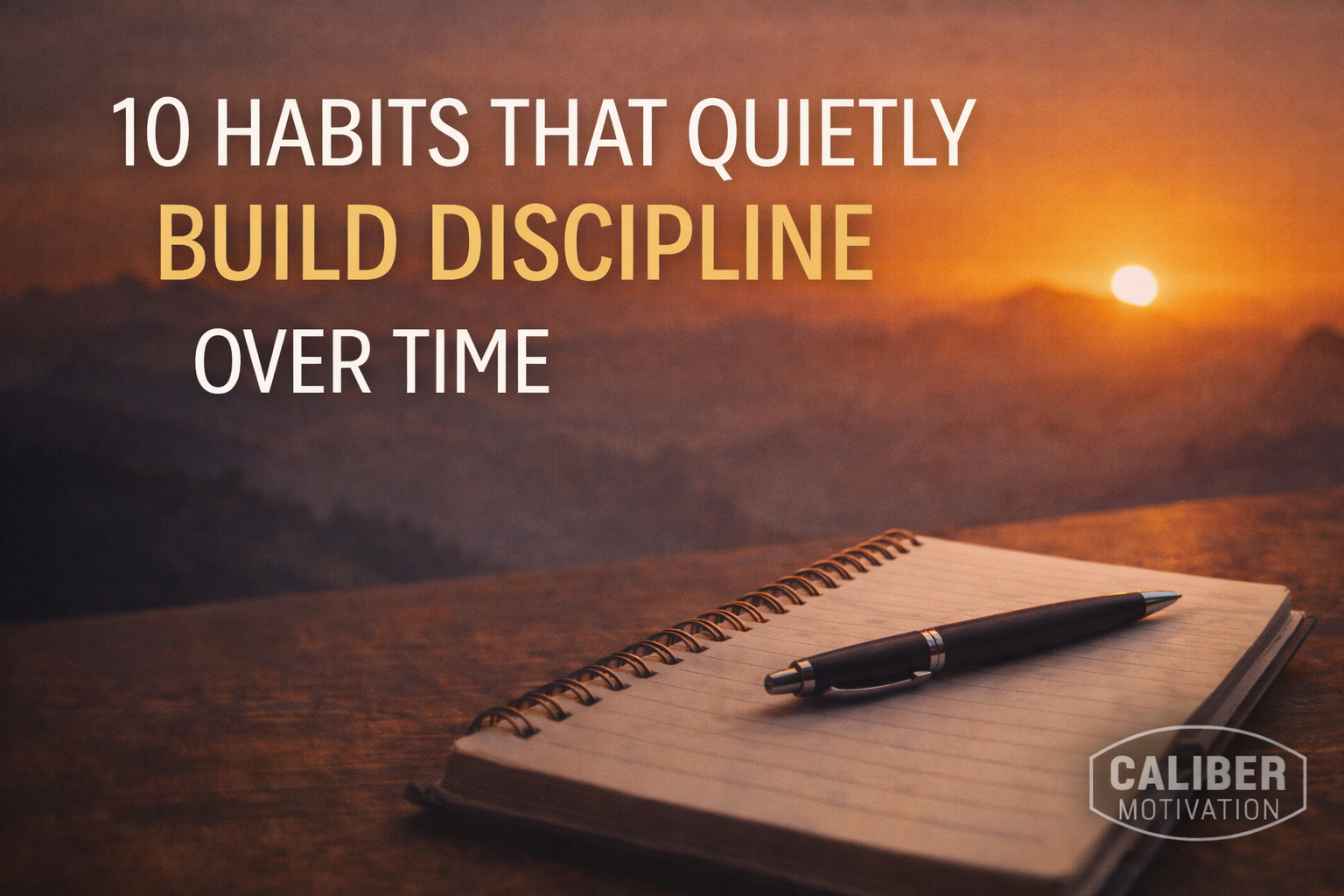 10 powerful habits that quietly build discipline over time.