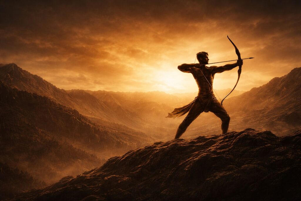 The Archer representing Caliber Motivation self-discipline and mindset essentials