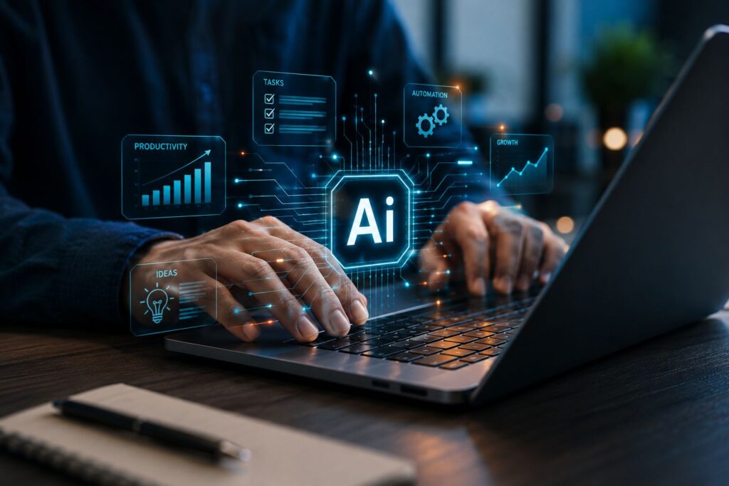 Best AI platforms for entrepreneurs using AI-powered business tools to improve productivity, automate tasks, and grow a business