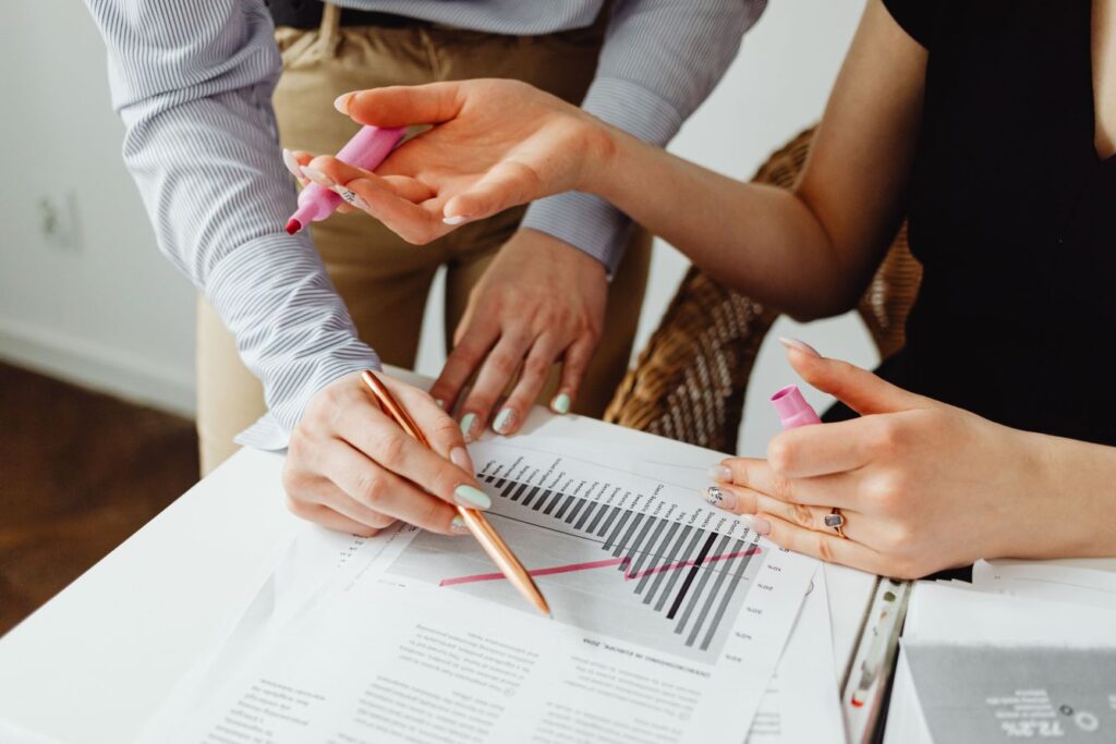 Entrepreneur reviewing business operations with ChatGPT to identify workflow blind spots and improve efficiency