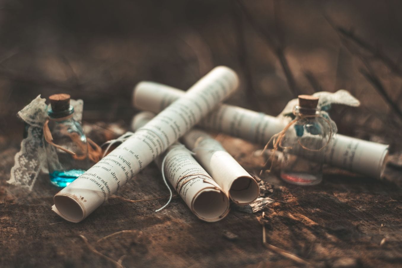 Ancient scrolls representing lessons from The Greatest Salesman in the World by Og Mandino