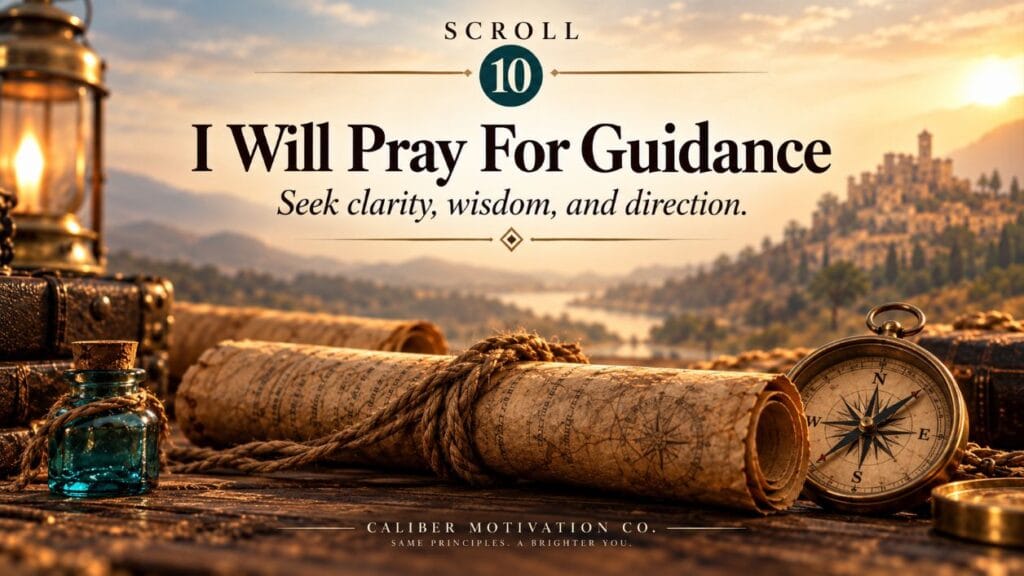 Scroll 10 from The Greatest Salesman in the World about guidance, clarity, wisdom, and direction